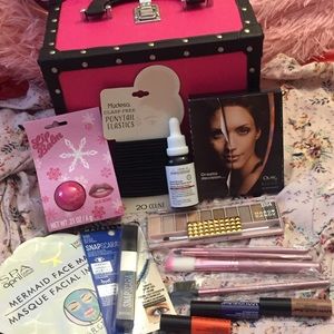 Cosmetic case set lot bundle